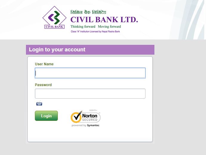 CIvil Bank Internet Banking Login Portal
