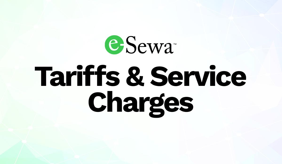 eSewa Tariffs: Service Charges for Different eSewa Services