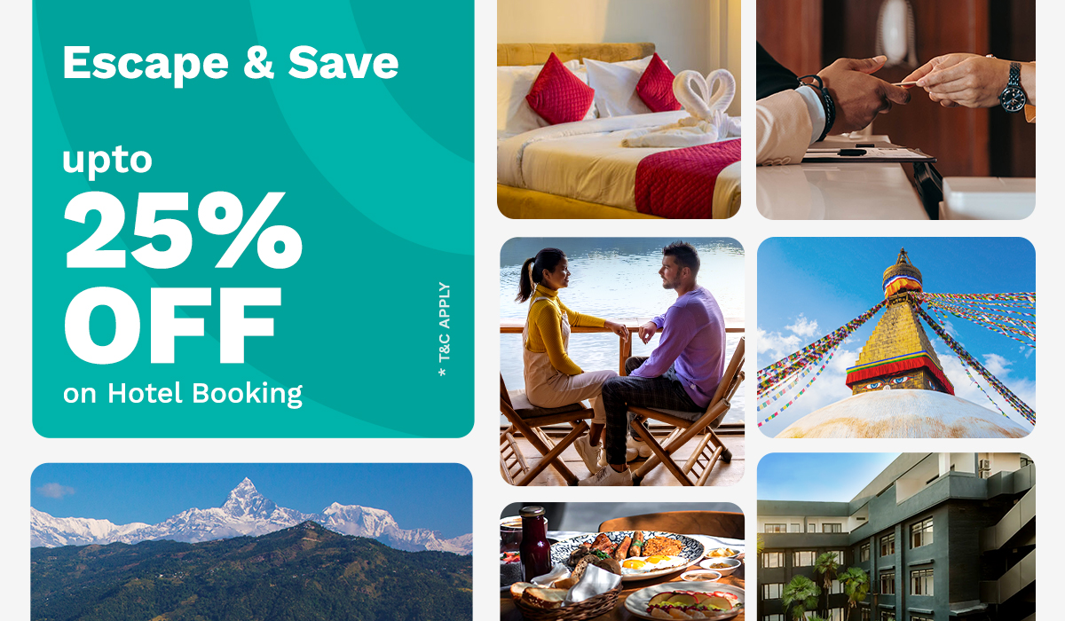 Big Savings with eSewa: Upto 25% Discount on Hotel Booking!