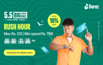 Daraz 5.5 Big Summer Sale: Rush Hour Deal for eSewa Users