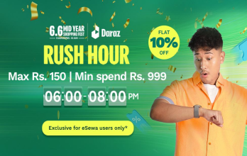 Daraz 6.6 Mid-Year Sale: Exclusive Rush Hour Discounts for eSewa Users