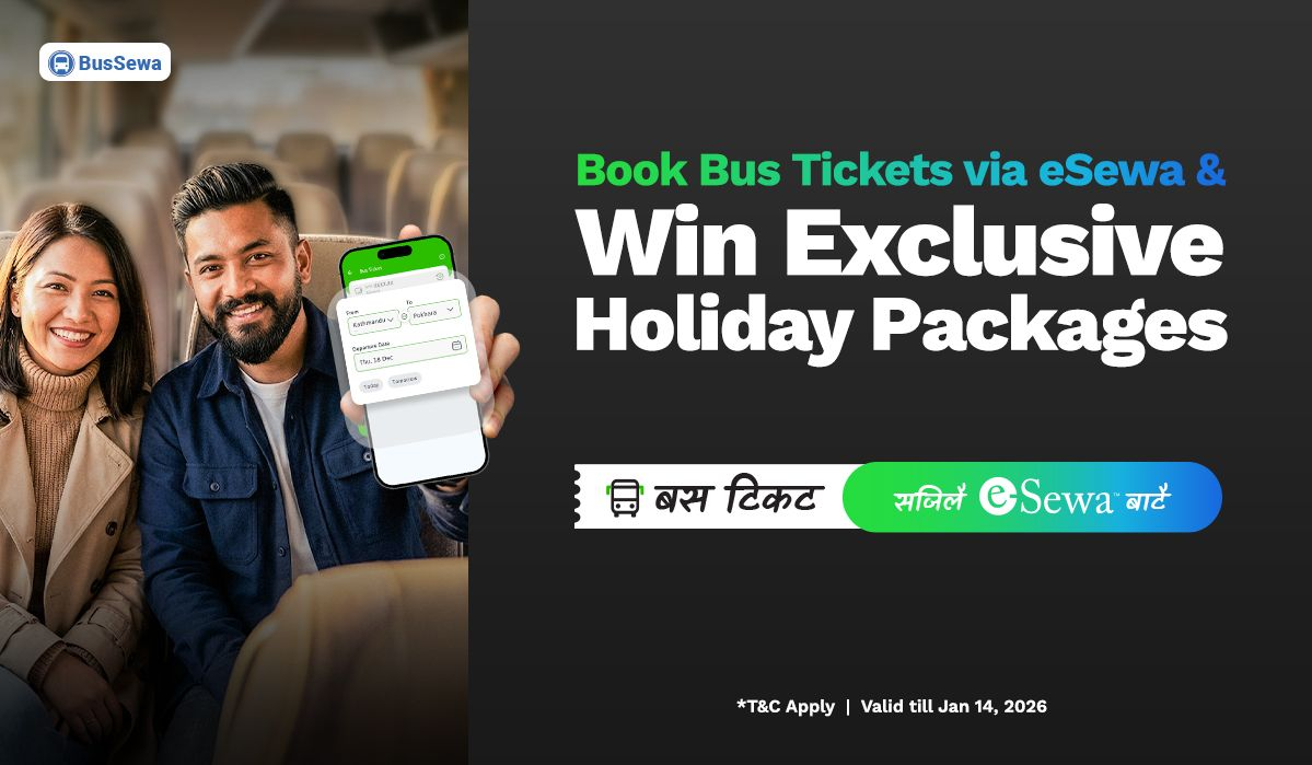 Win Exciting Holiday Packages on Bus Tickets via eSewa