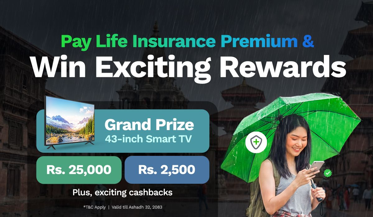 eSewa Life Insurance Renewal Campaign: Win Smart TV, Cash Prizes & More