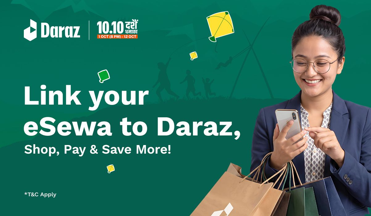 Daraz 10.10 Dashain Dhamaka: Shop with eSewa and Enjoy Exclusive Discounts