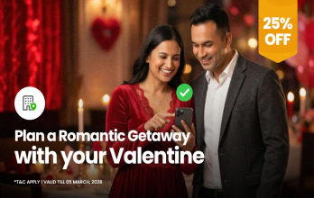 Valentine’s Special: Enjoy 25% OFF on Hotel Bookings