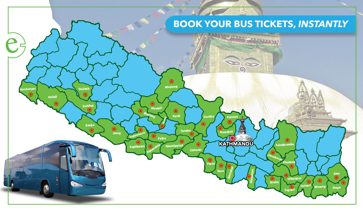 Book your bus tickets online instantly with eSewa