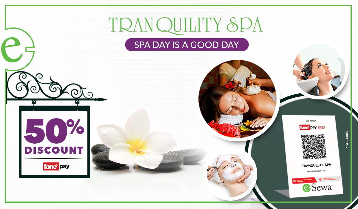 Get 50% discount on Tranquility Spa