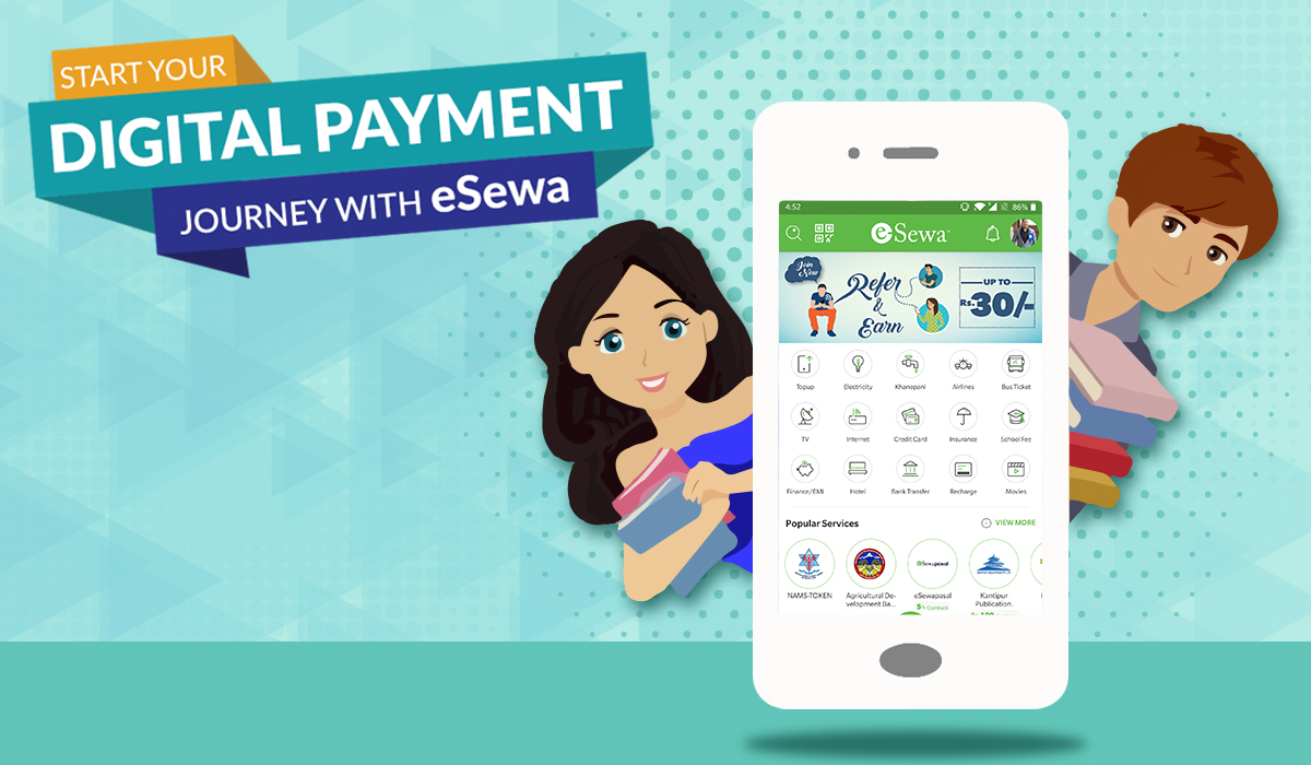 Start your digital payment journey with eSewa