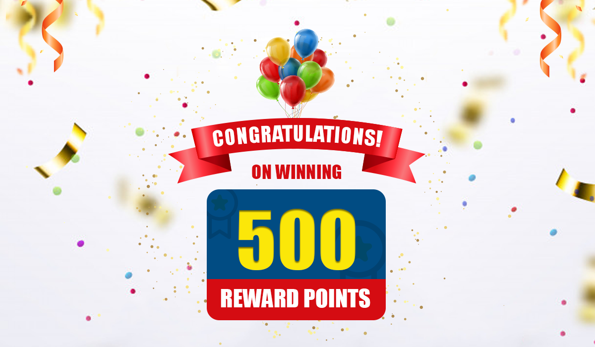congratulating 500 reward point on worldlink bill payment