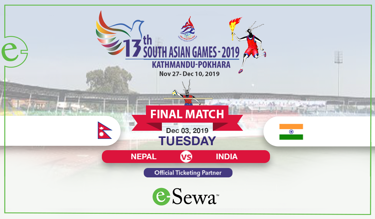 13th South Asian Games 2019 Volleyball final Nepal Vs India