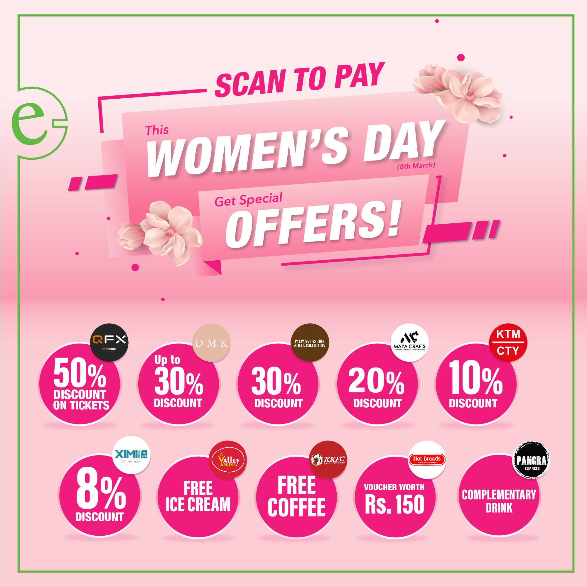 Celebrate women's day with various offers eSewa