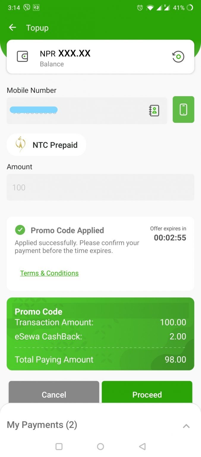 How to use eSewa Promo code? - eSewa