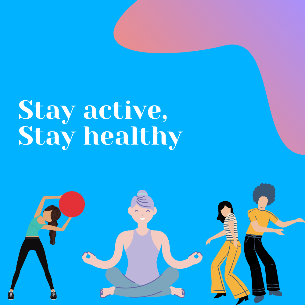 Stay action. Stay Active. Be Active.