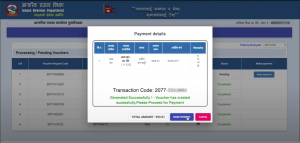 Copy the transaction code and Visit eSewa website