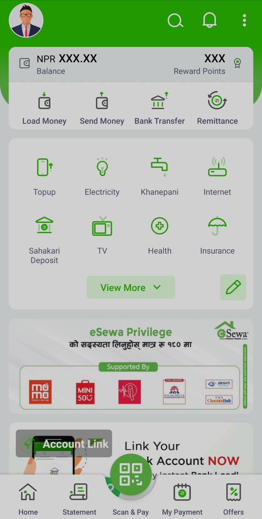 Login Credential eSewa