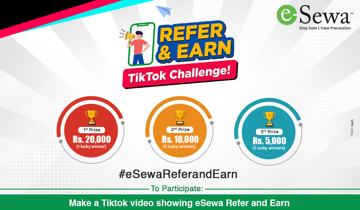 eSewa Refer and Earn Tiktok Challenge!