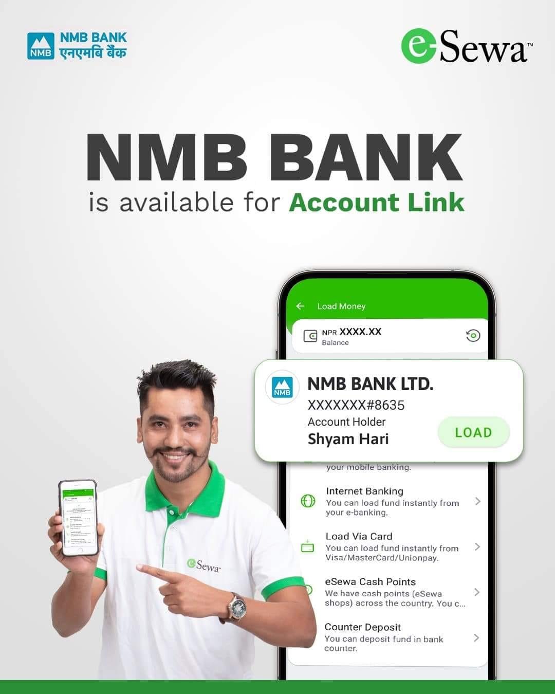 Link Your NMB Bank Account in eSewa!